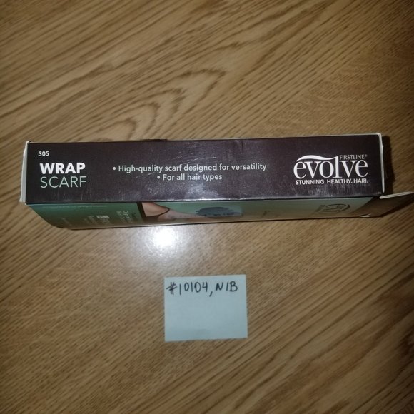 ✅10104 NIB 1 Evolve Essentials Black Head Scarf Wrap Durag Scarf, No Hair Breaka - Picture 5 of 6